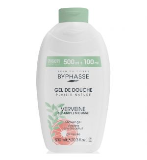 BYPHASSE PLAISIR NATURE SHOWER GEL VERBENA & GRAPEFRUIT 600ML