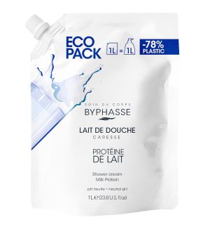 BYPHASSE ECOPACK CARESSE SHOWER CREAM MILK PROTEIN 1L
