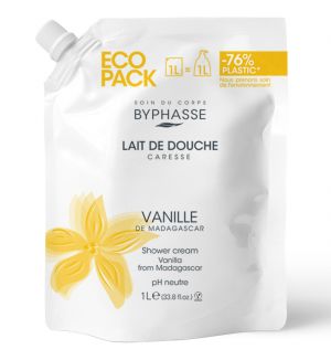 BYPHASSE ECOPACK CARESSE SHOWER CREAM VANILLA 1L