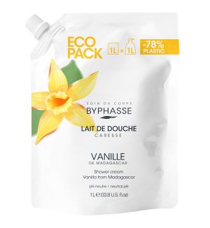 BYPHASSE ECOPACK CARESSE SHOWER CREAM VANILLA 1L