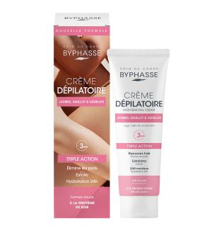 BYPHASSE HAIR REMOVAL CREAM WITH SILK PROTEIN 125ML