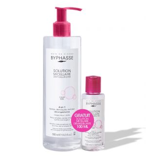 BYPHASSE MICELLAR MAKE-UP REMOVER SOLUTION 500ML WITH PUMP + 100ML
