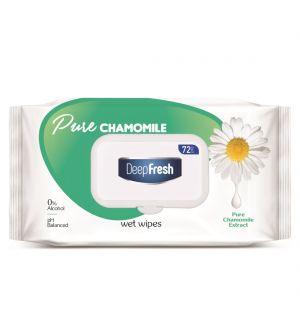 DEEP FRESH PURE CHAMOMILE WET WIPES 72S