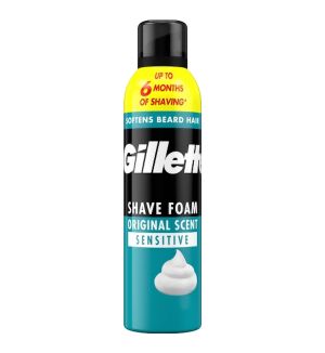GILLETTE SHAVE FOAM SENSITIVE 300ML