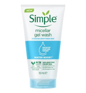 SIMPLE WATER BOOST MICELLAR FACIAL GEL WASH 150ML