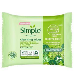 SIMPLE CLEANSING FACIAL WIPES 25'S (SENSITIVE SKIN)