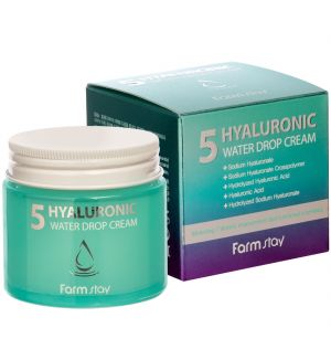 FARM STAY 5 HYALURONIC WATER DROP CREAM 80ML