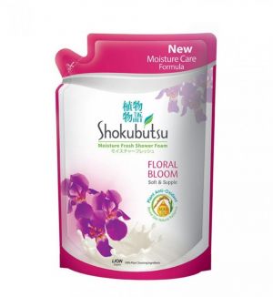 SHOKUBUTSU FLORAL BLOOM SHOWER FOAM REFILL 550ML