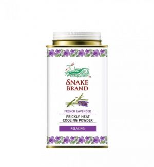 ST LUKES SNAKE BRAND PRICKLY HEAT POWDER 140G (RELAXING LAVENDER)