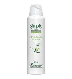 SIMPLE ALOE FRESH ANTIPERSPIRANT SPRAY 250ML