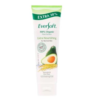 EVERSOFT ORGANIC CLEANSING FOAM AVOCADO & RICE BRAN 130G