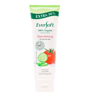 EVERSOFT ORGANIC CLEANSING FOAM TOMATO & CUCUMBER 130G