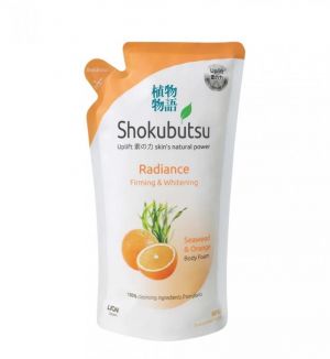 SHOKUBUTSU RADIANCE BODY FOAM REFILL 600ML FIRMING & WHITENING