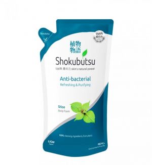 SHOKUBUTSU ANTI-BACTERIAL BODY FOAM REFILL 600ML REFRESHING & PURIFYING