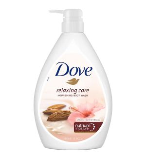 DOVE BODY WASH ALMOND CREAM & HIBISCUS 1L