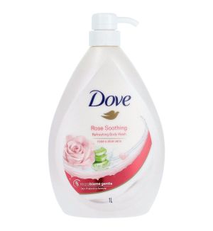 DOVE BODY WASH ROSE SOOTHING 1L