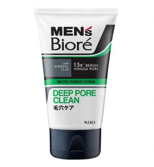 BIORE MEN'S MICRO POWER SCRUB DEEP PORE CLEAN 100G