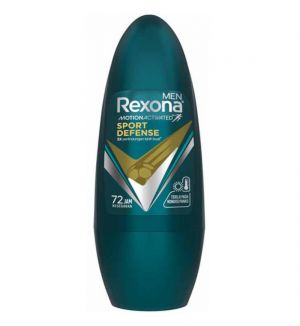 REXONA DEODORANT ROLL ON SPORT DEFENSE FOR MEN 45ML EXP: 01/2026