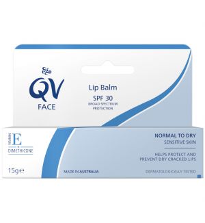 (BUNDLE OF 2) QV LIP BALM PROTECT DRY SKIN 15G
