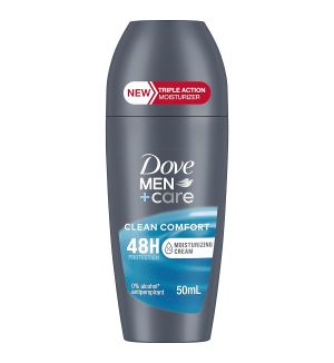 DOVE MEN+CARE DEODORANT ROLL ON CLEAN COMFORT 50ML
