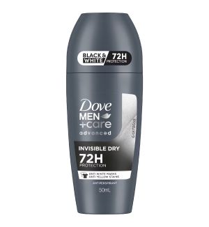 DOVE MEN+CARE DEODORANT ROLL ON INVISIBLE DRY 50ML