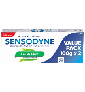 SENSODYNE FRESH MINT TOOTHPASTE 2X100G