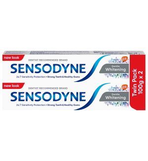 SENSODYNE GENTLE WHITENING TOOTHPASTE 2X100G