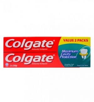 COLGATE MAXIMUM CAVITY PROTECTION FRESH COOL MINT TOOTHPASTE 2X225G