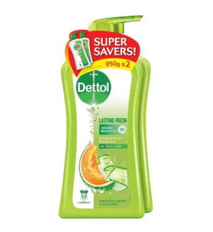 DETTOL SHOWER GEL LASTING FRESH 2 X 950ML