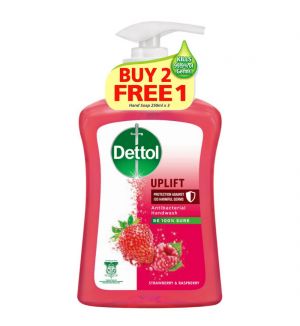 DETTOL ANTIBACTERIAL HAND WASH - STRAWBERRY 2X250ML+250ML