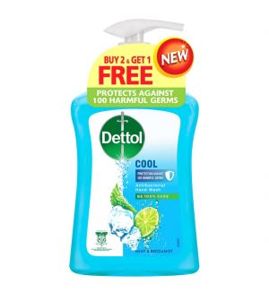 DETTOL ANTIBACTERIAL HAND WASH - COOL 2X250ML+250ML