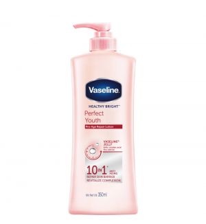 VASELINE HEALTHY BRIGHT PERFECT YOUTH ANTI AGING LOTION 350ML