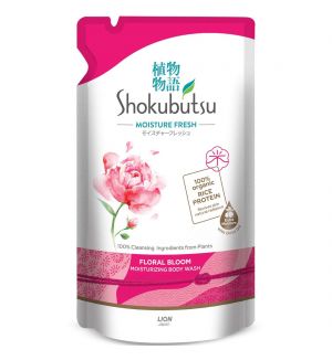 SHOKUBUTSU FLORAL BLOOM MOISTURIZING BODY WASH REFILL 500G