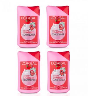 Loreal Kids Very Berry Strawberry Conditioner 250ml x4 Bottles