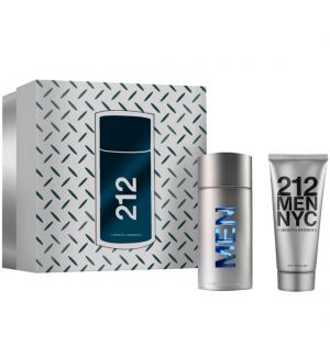 CAROLINA HERRERA 212 MEN GIFT SET (EDT 100ML + AFTER SHAVE GEL 100ML)