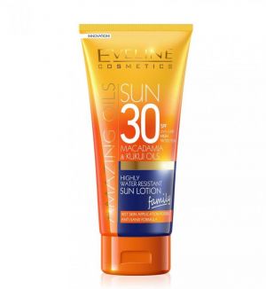EVELINE AMAZING OILS HIGHLY WATER-RESIST SUN LOTION SPF30 200ML