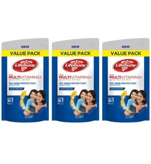 (BUNDLE OF 3) LIFEBUOY BODY WASH REFILL - MILD CARE MULTI VITAMIN 850ML