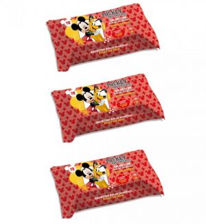 NATURAVERDE MICKEY & FRIENDS DELICATE WET WIPES (72 PCS) x 3 QTY