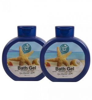 NELLY FRESH FEEL BATH GEL SPA MARINE 750ML X 2 BOTTLES