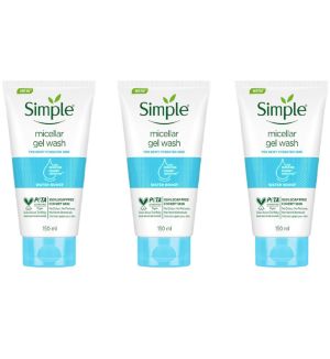 (BUNDLE OF 3) SIMPLE DAILY SKIN DETOX PURIFYING GEL WASH 150ML