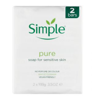 SIMPLE PURE SOAP FOR SENSITIVE SKIN 2X100GM
